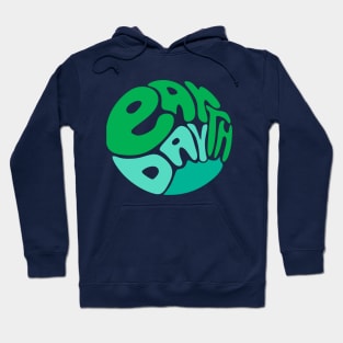 Abstract Earth Day Typography Hoodie
